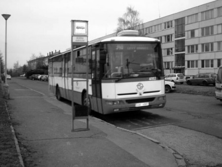 autobus na Solníkách - autor Michal